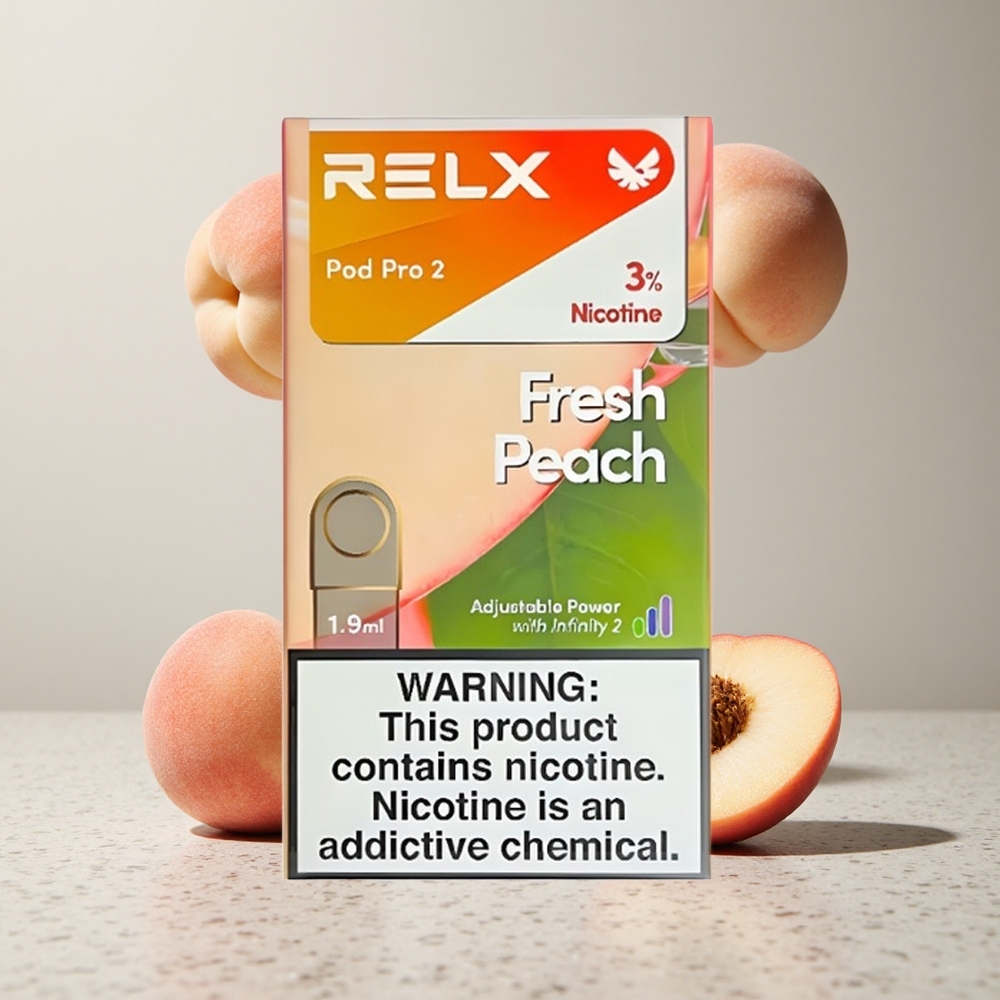 RELX Pod Pro 2 600 Puffs Friss Őszibarack 19ml tartály 3 nikotin