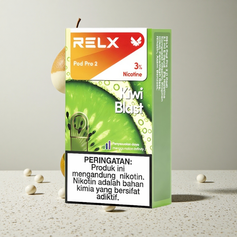 RELX Pod Pro 2 600 Puffs Kiwi Robbanás 19ml tartály 3 nikotin