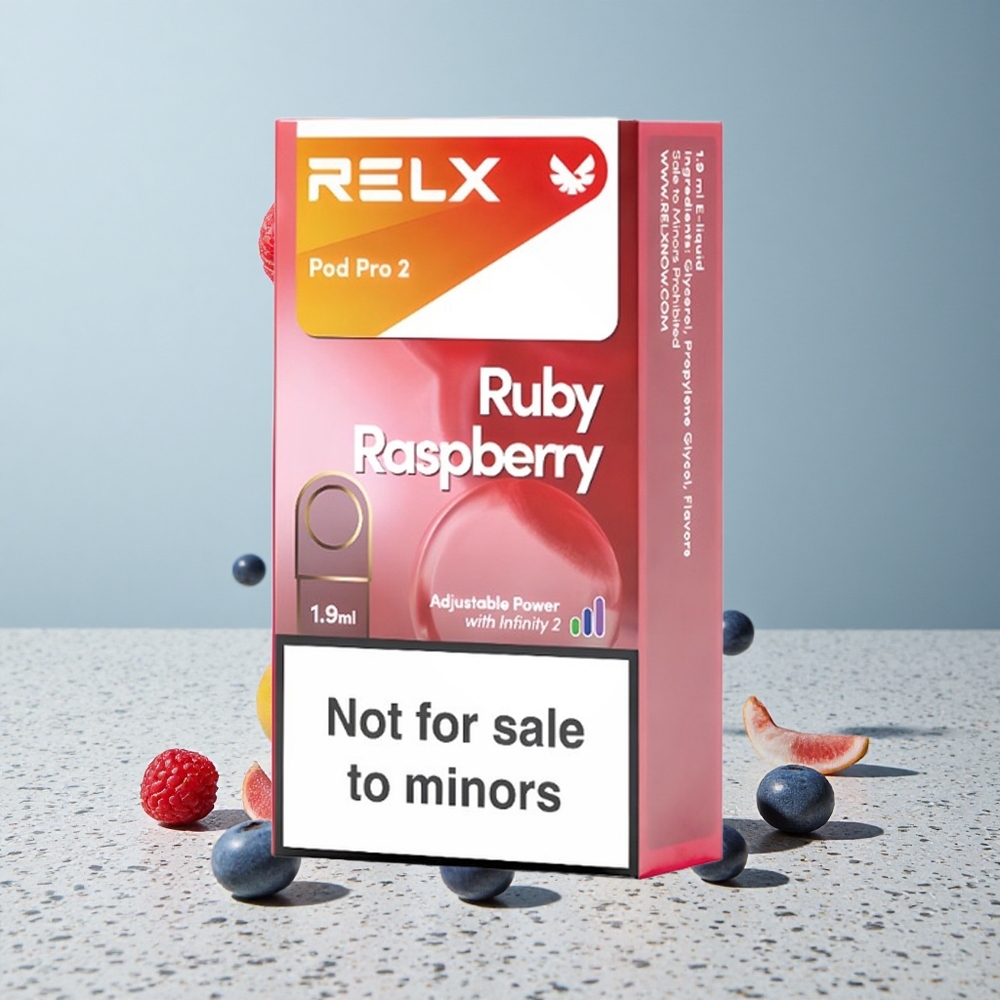RELX Pod Pro 2 600 Puffs Kék Málna 0 nikotin