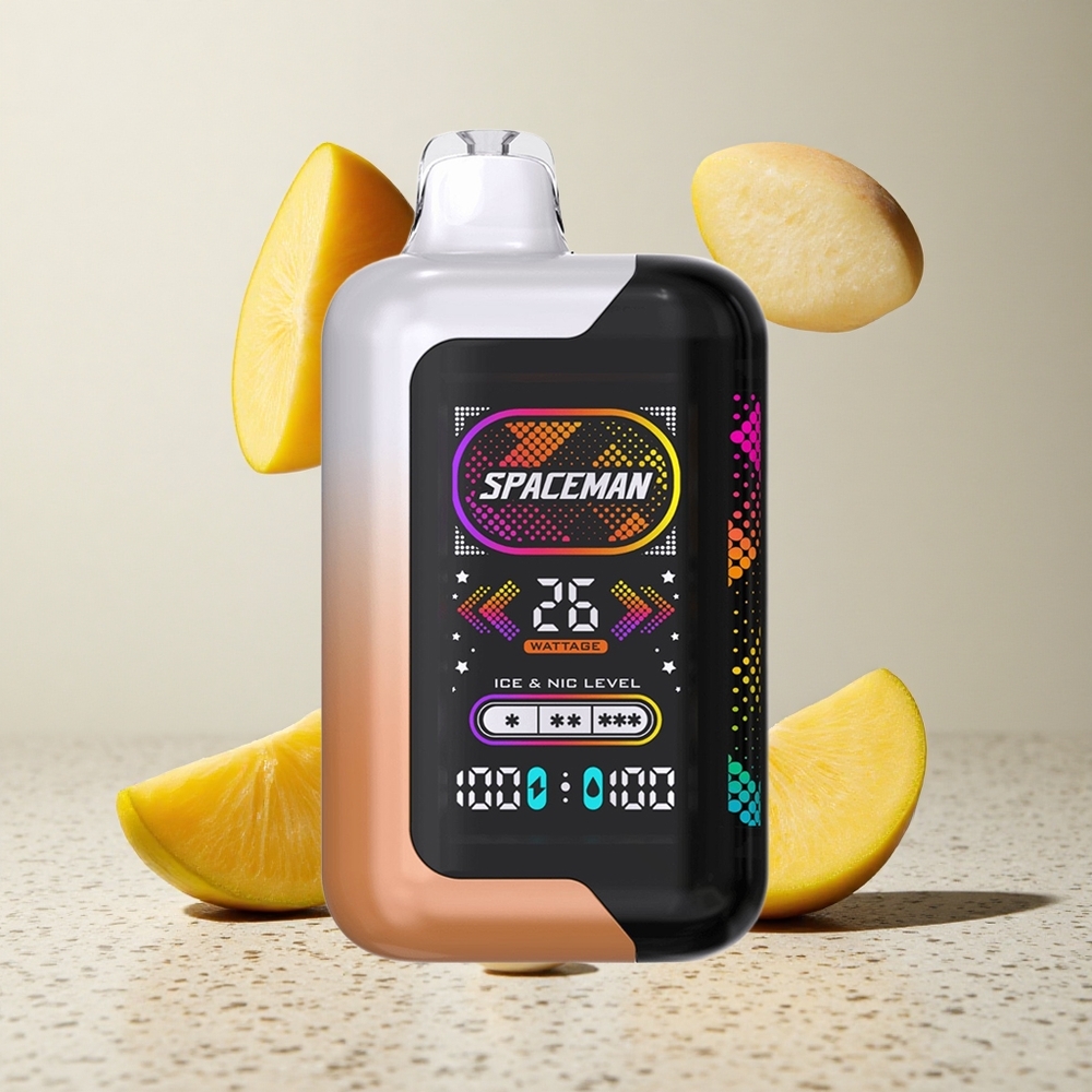 SMOK SPACEMAN SP40000 Egyszerhasználatos E-szigaret Édes Mango Mézgatalás 40000 Puffs és 20ml E-likvid