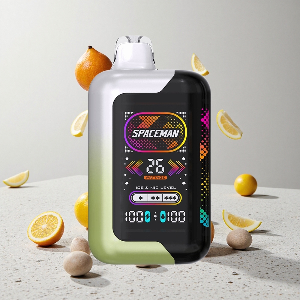 SMOK SPACEMAN SP40000 Eldobható E-cigaretta 40000 Buka Fehér Szőlő Jég 20ml eFolyadék