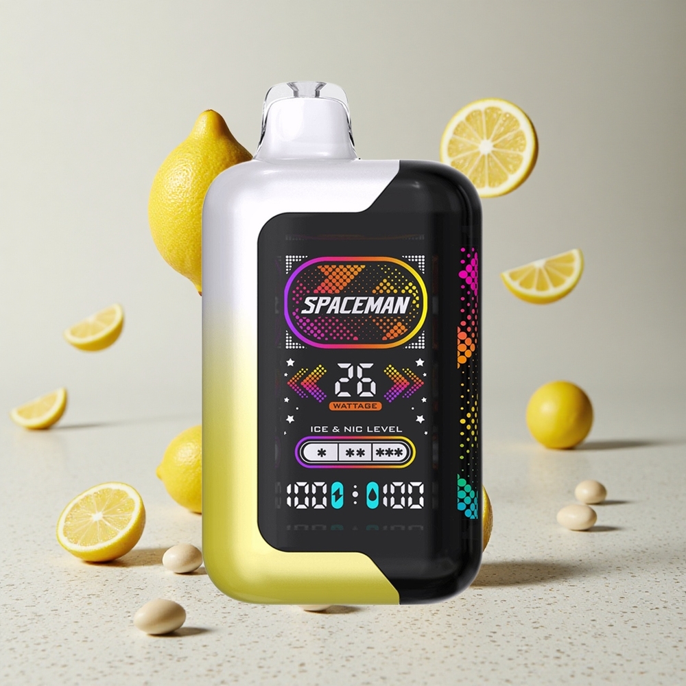 SMOK SPACEMAN SP40000 Eldobható E-cigaretta Citromos Íz 40000 Puffs és 20ml E-likvid