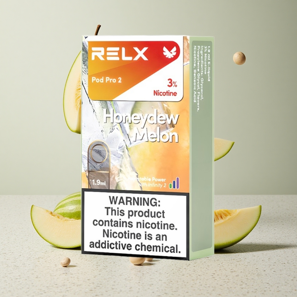 RELX Pod Pro 2 600 Puffs Sárgadinnye 19ml 3 nikotin
